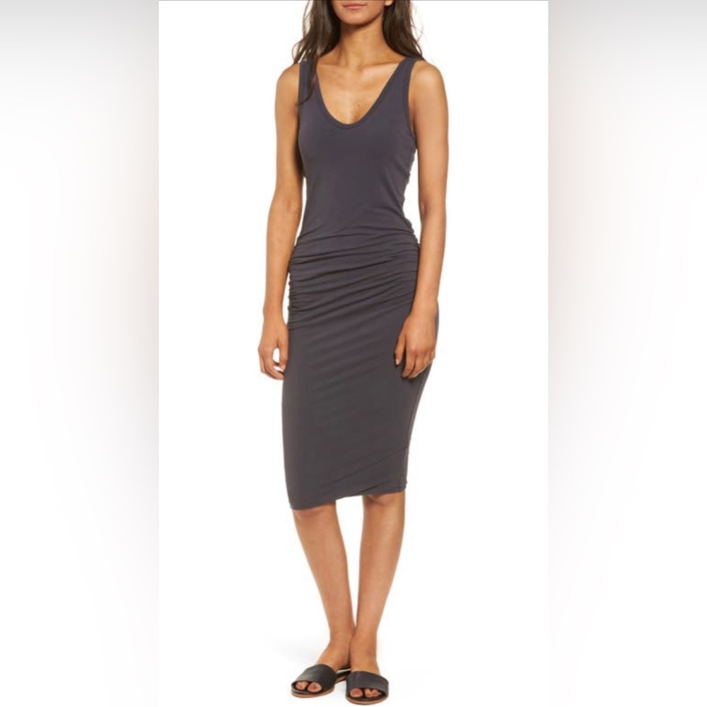 James Perse Skinny Ruched Tank Dress